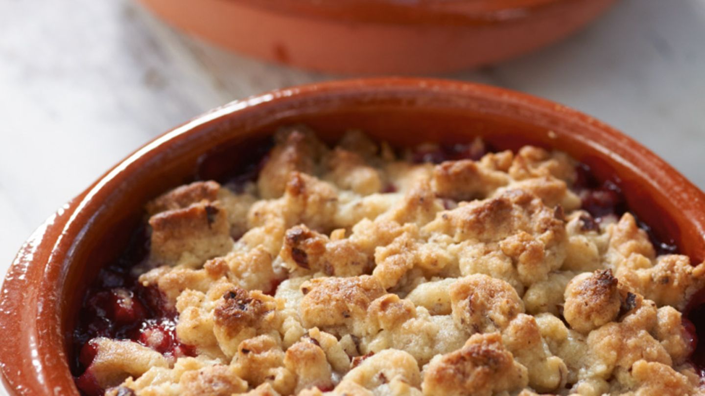 Himbeer-Bananen-Crumble Rezept