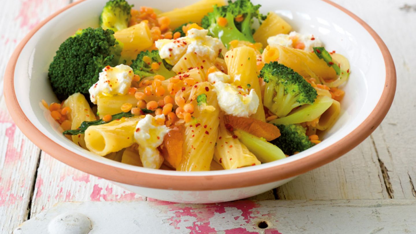 Broccoli-Linsen-Pasta Rezept