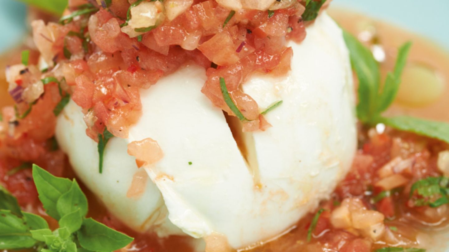 Mozzarella mit Melonen-Salsa Rezept