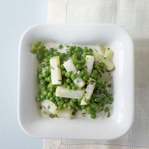Kohlrabi-Erbsen-Gemüse