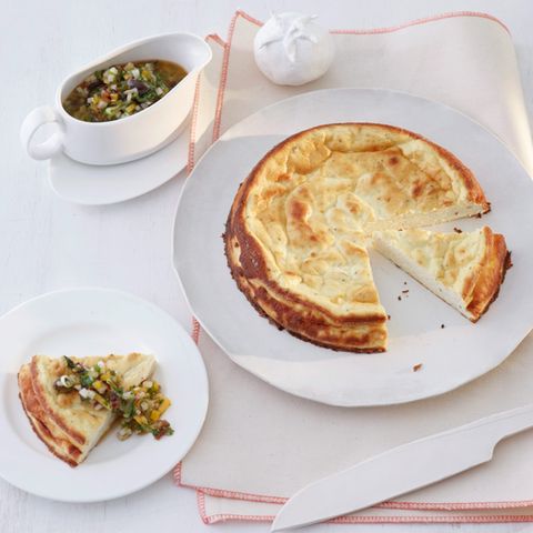 Gebackener Ricotta mit Kräuter-Vinaigrette