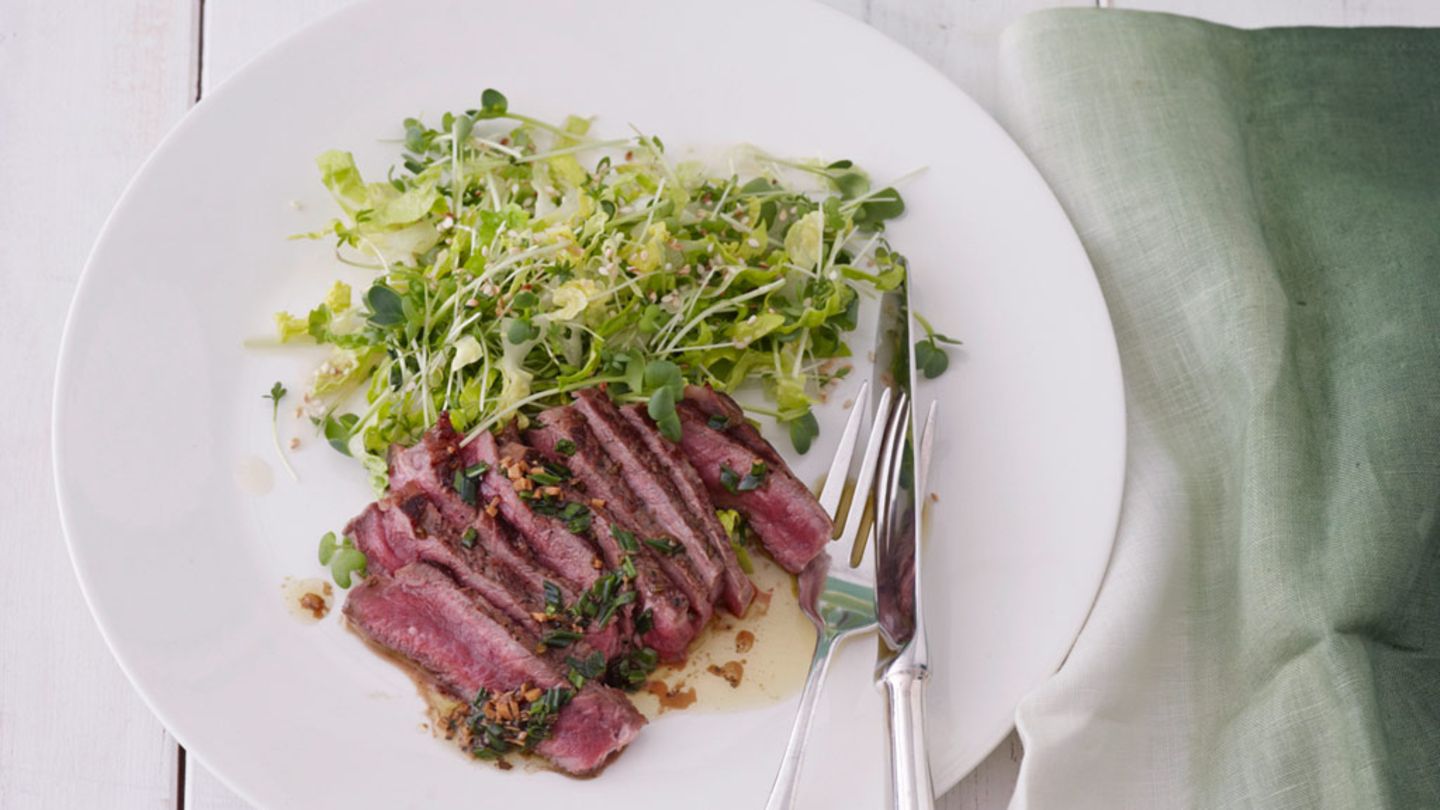 Rumpsteak mit Sojabutter Rezept