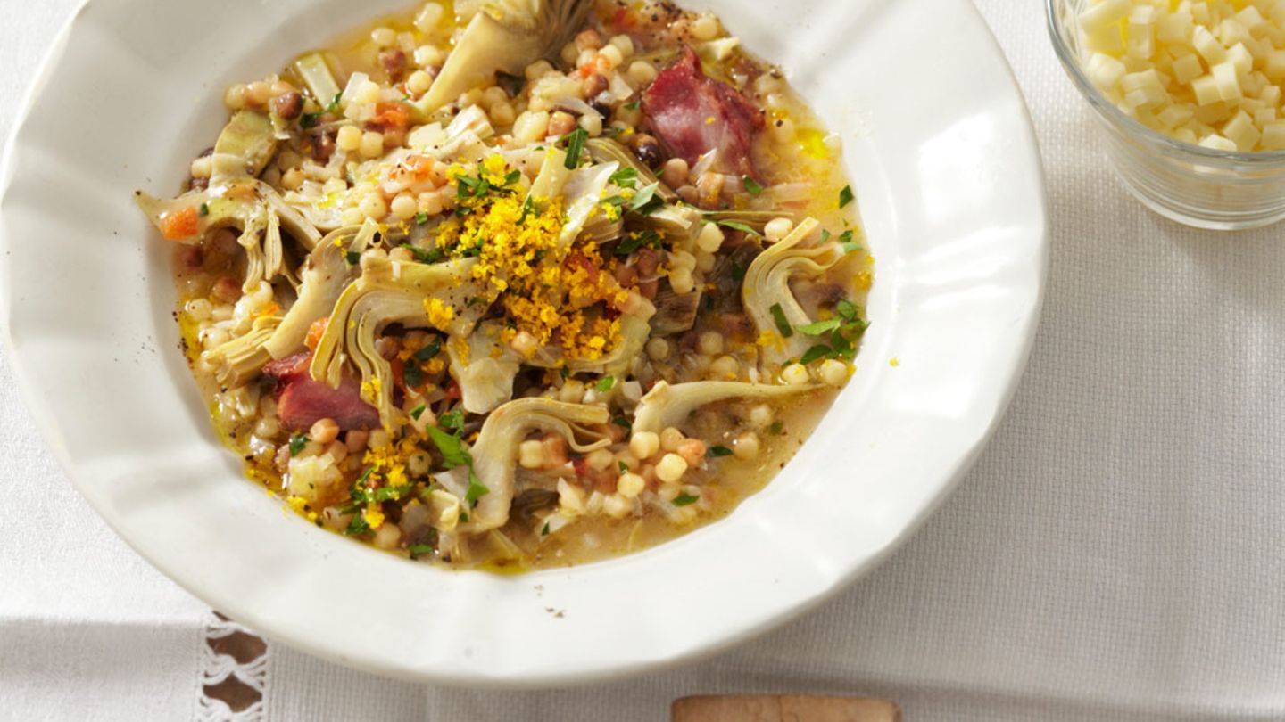 Fregola mit Artischocken Rezept
