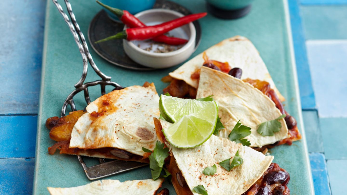 Paprika-Quesadillas mit Mango-Salsa Rezept