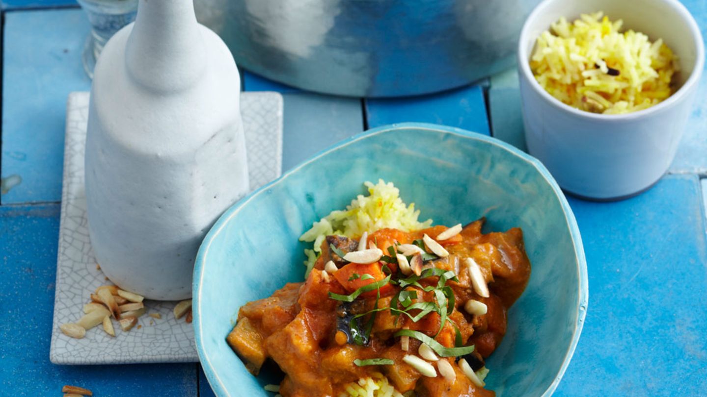 Auberginen-Curry Rezept