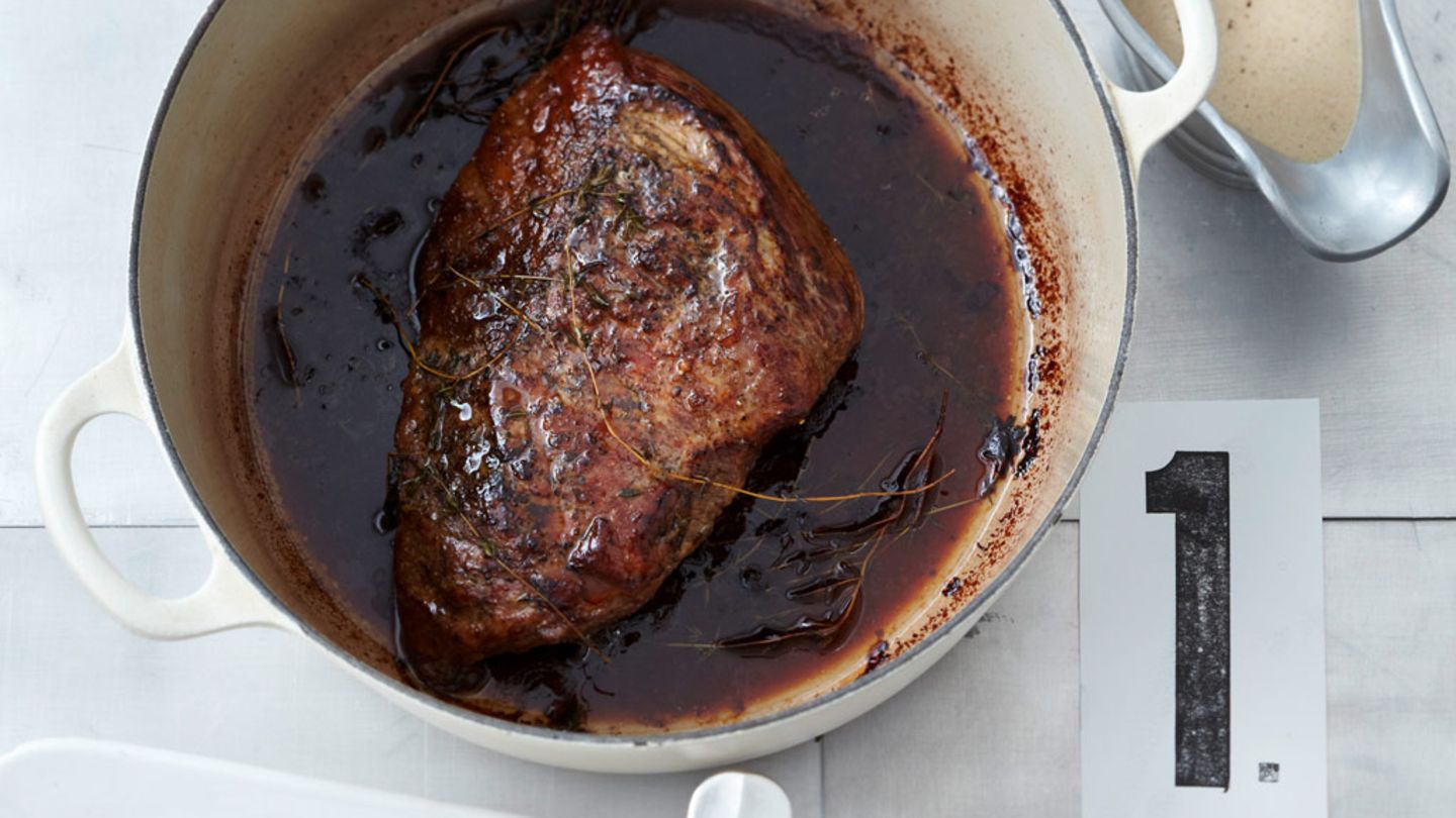 Kalbsbraten mit Steinpilzsauce Rezept