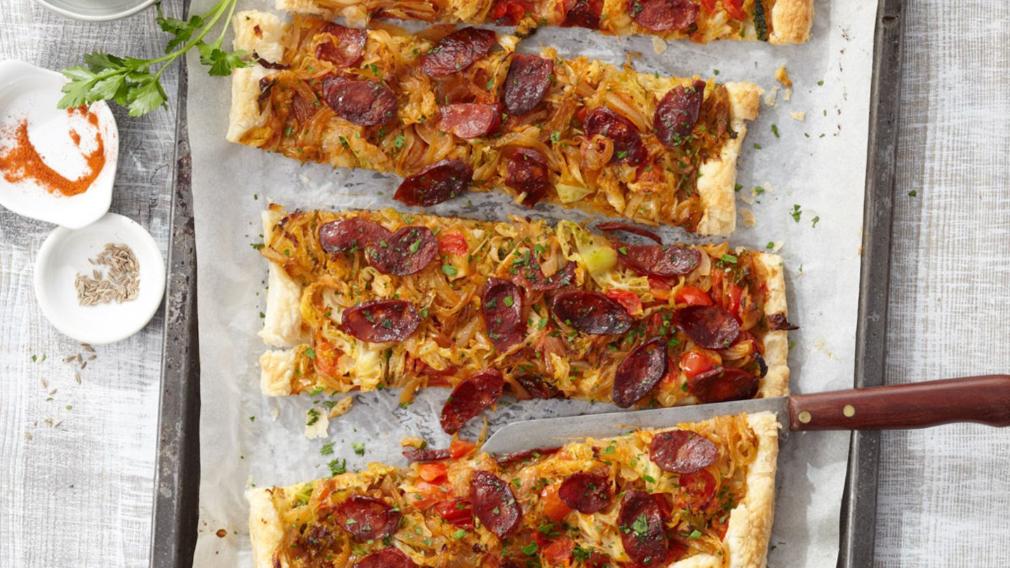 Blätterteig-Pizza Rezept