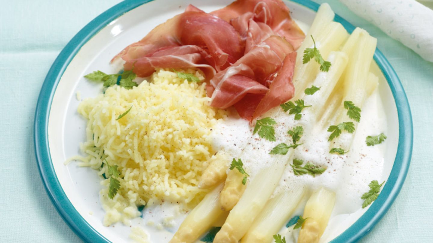 Spargel mit Kartoffelschnee Rezept