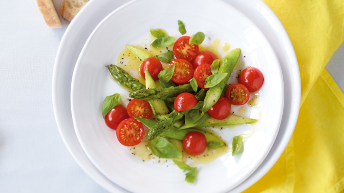 Grüner-Spargel-Salat: schnell und einfach