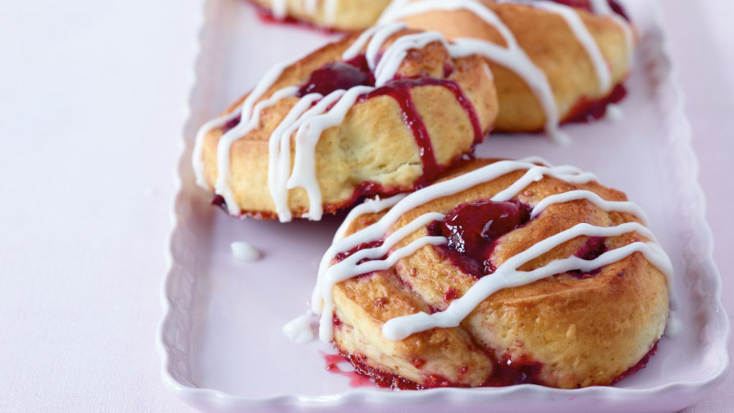 Himbeerschnecken Rezept
