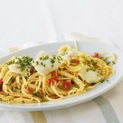 Aglio e Olio mit Fisch