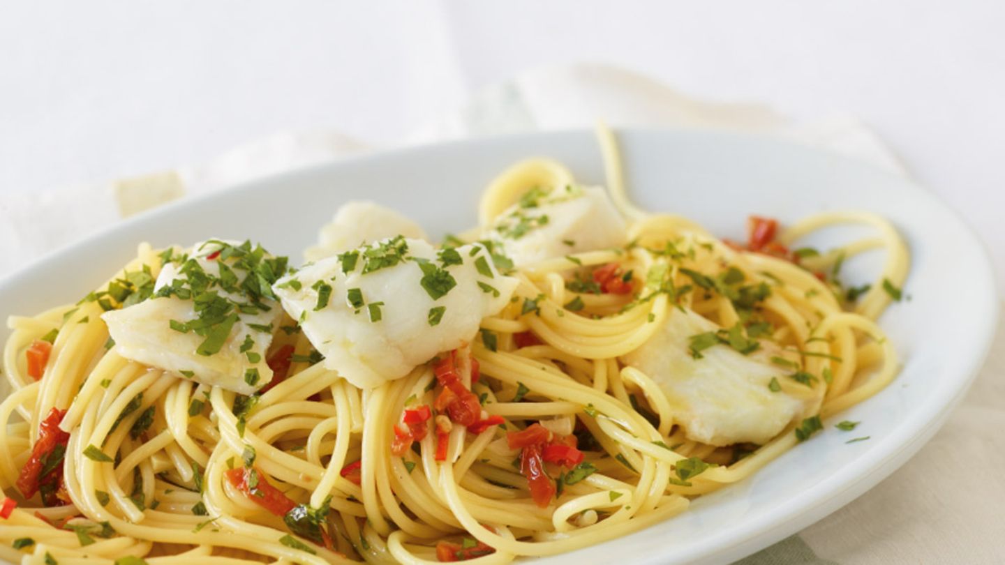 Aglio e Olio mit Fisch Rezept