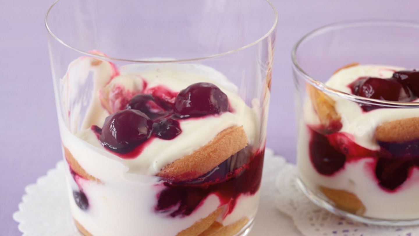 Kirsch-Amaretti-Joghurt Rezept