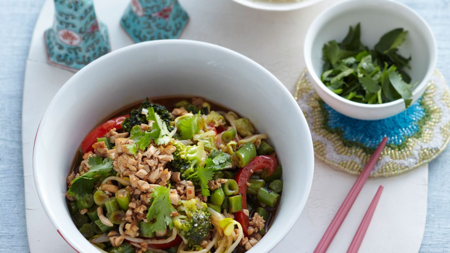 Gemüsepfanne mit Tofu Rezept