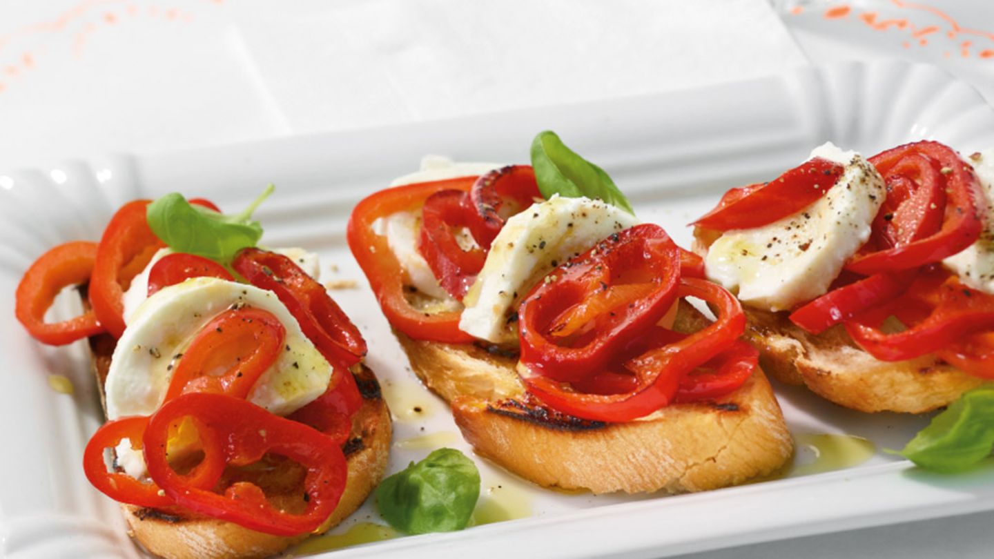 Paprika-Bruschetta Rezept