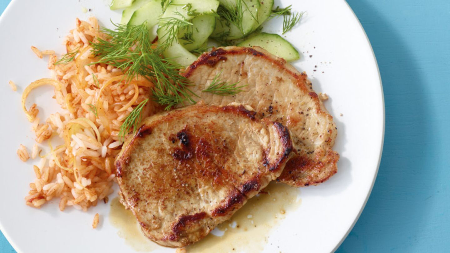 Schnitzel mit Tomatenreis Rezept - [ESSEN UND TRINKEN]