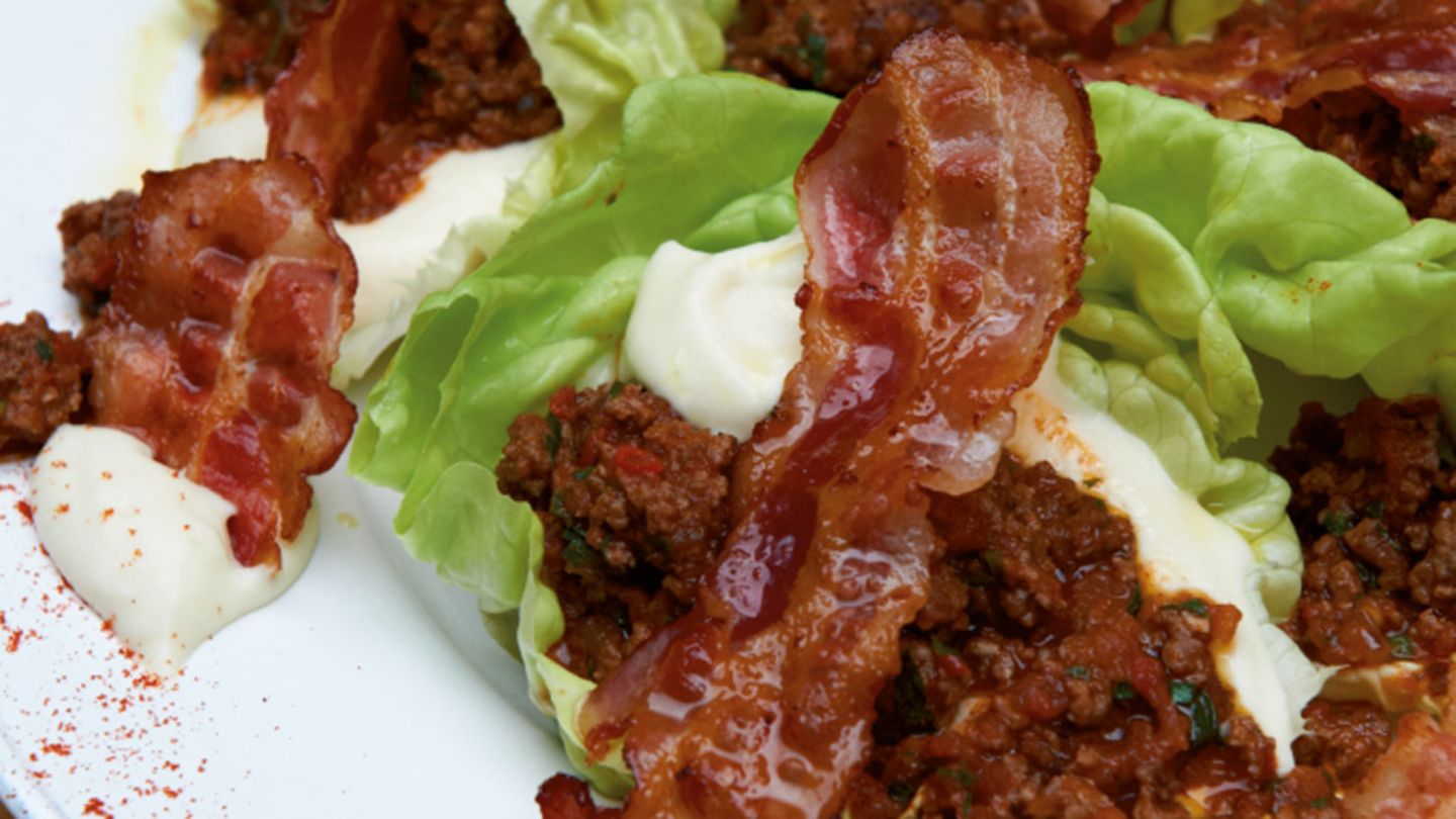 Gefüllte Salatblätter Rezept
