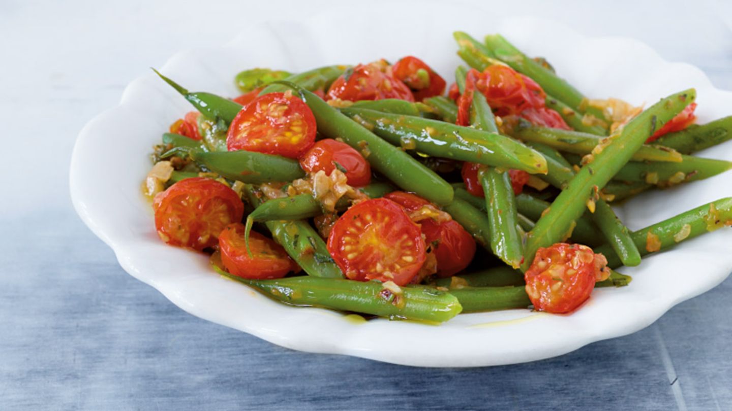 Bohnen-Tomaten-Gemüse Rezept
