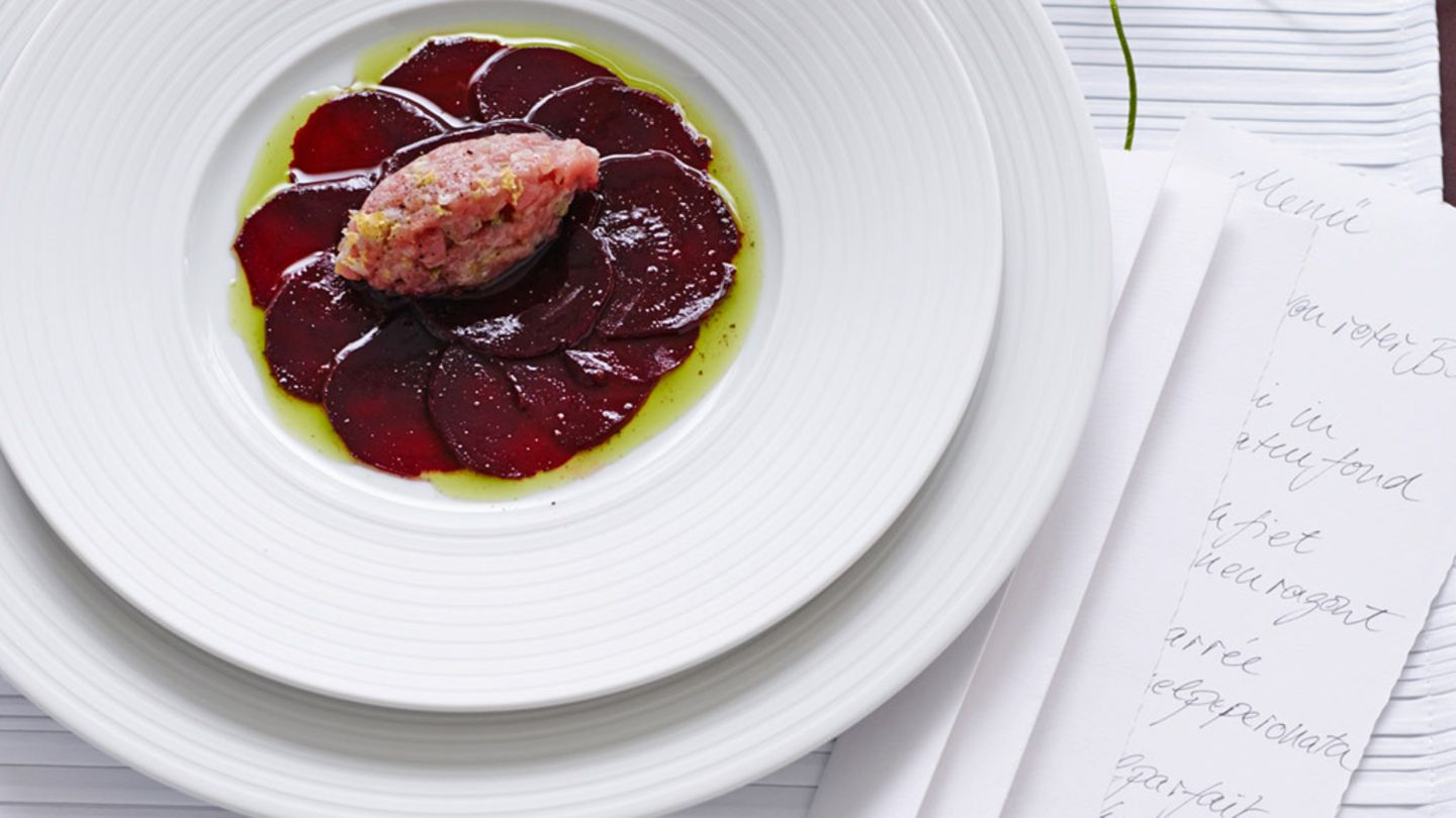 Kalbstatar mit Roter Bete Rezept