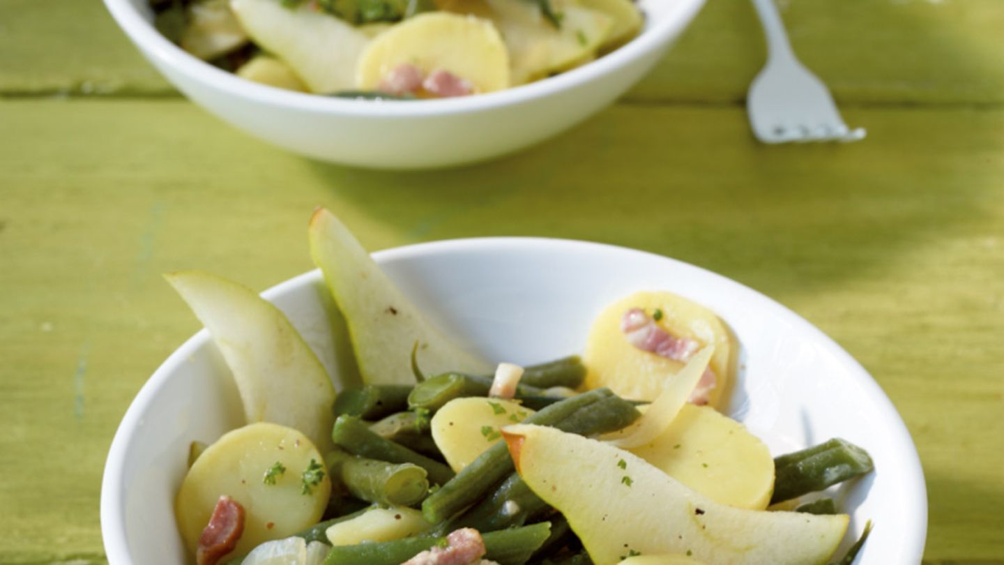 Birnen-­Bohnen-­Kartoffelsalat Rezept