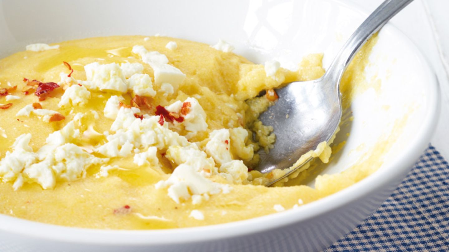 Cremige Feta-Polenta Rezept