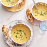 Süßkartoffel-Linsen-Cremesuppe