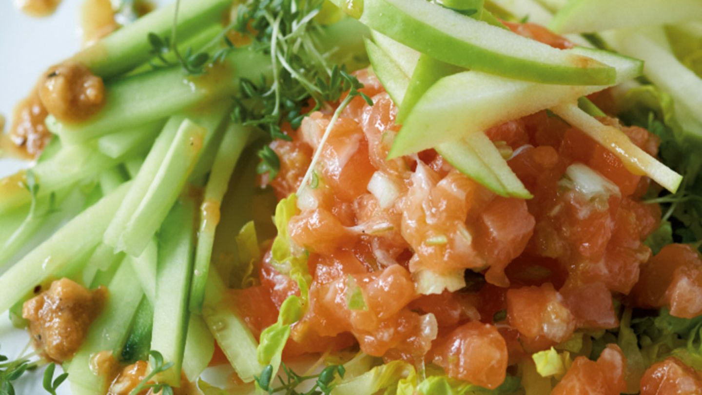 Asiatisches Lachstatar Rezept