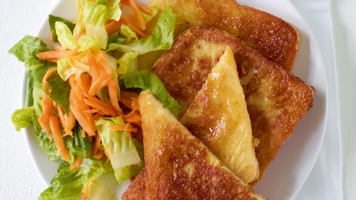 French Toast mit Salat Rezept
