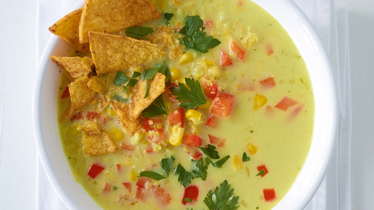 Paprika-Mais-Suppe Rezept