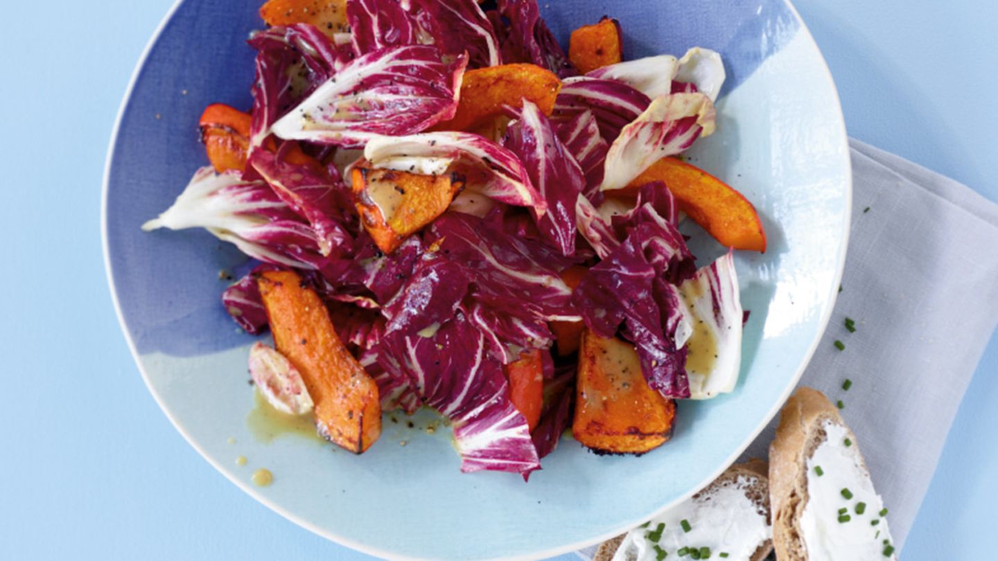 Kürbis-Radicchio-Salat Rezept