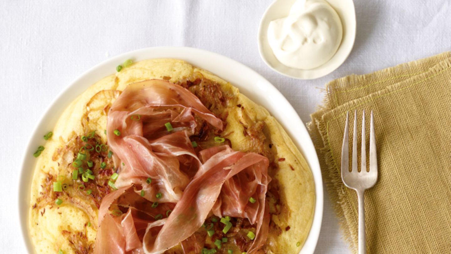 Zwiebelpfannkuchen Rezept