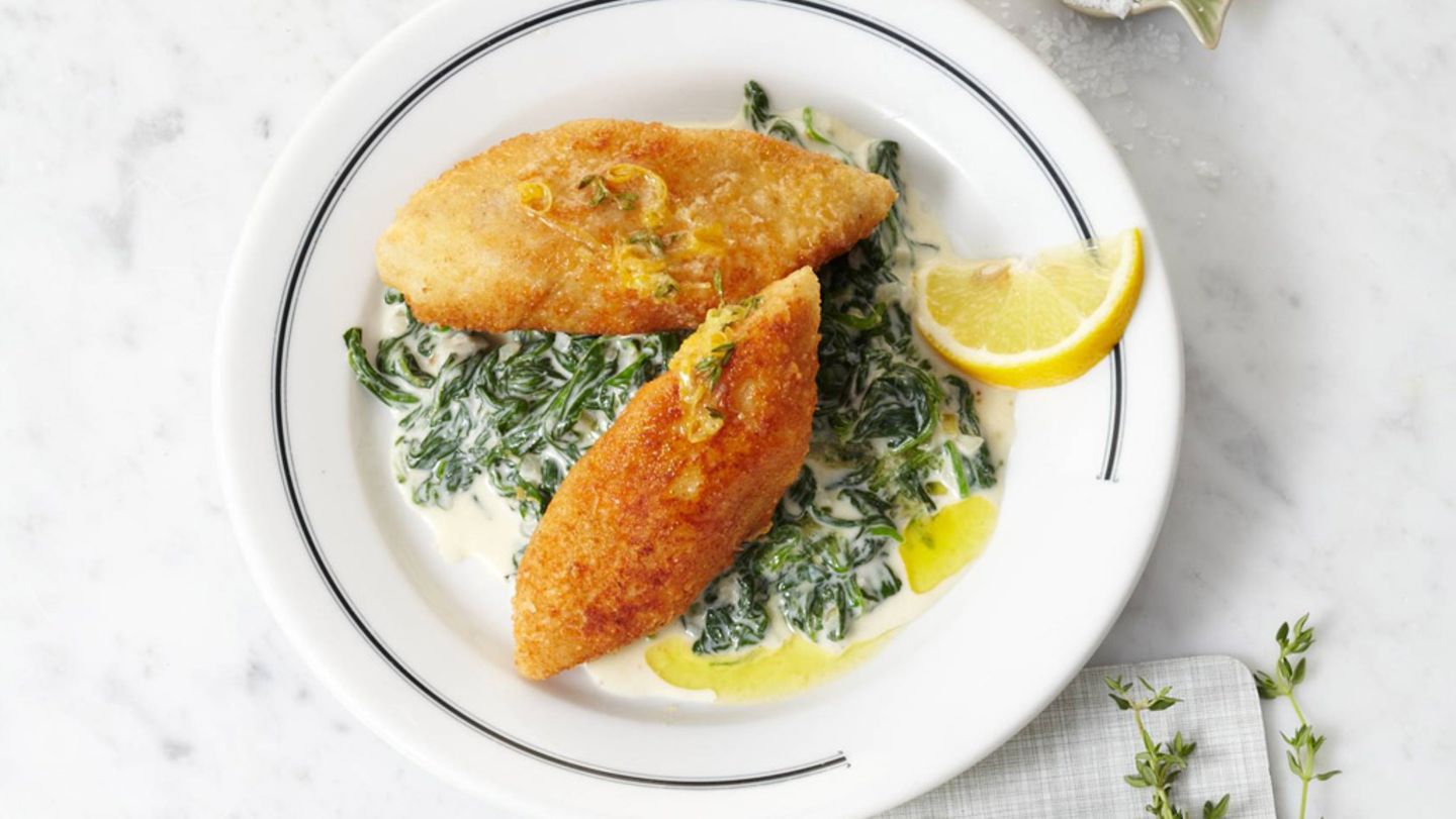 Seelachs-Parmesan-Schnitzel Rezept