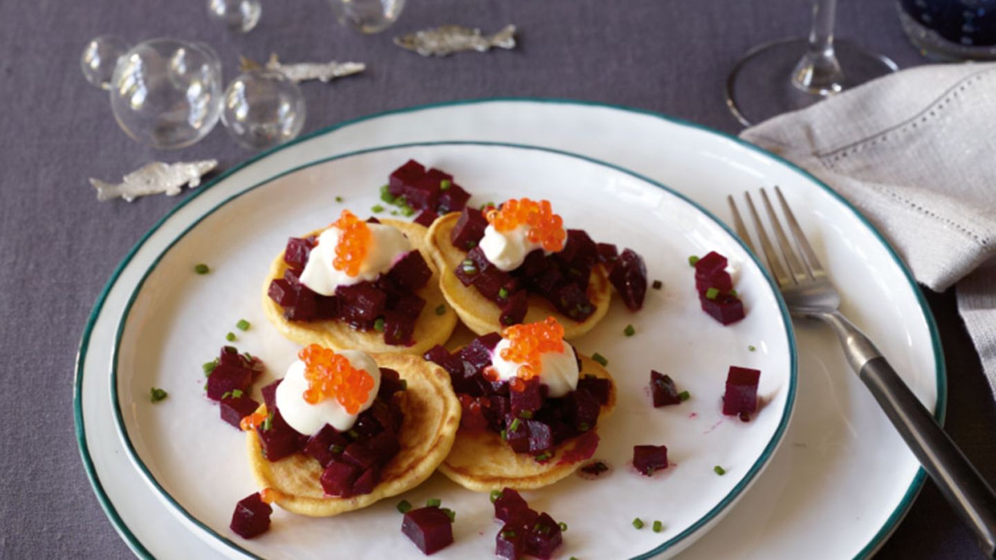 Blini mit Forellenkaviar Rezept
