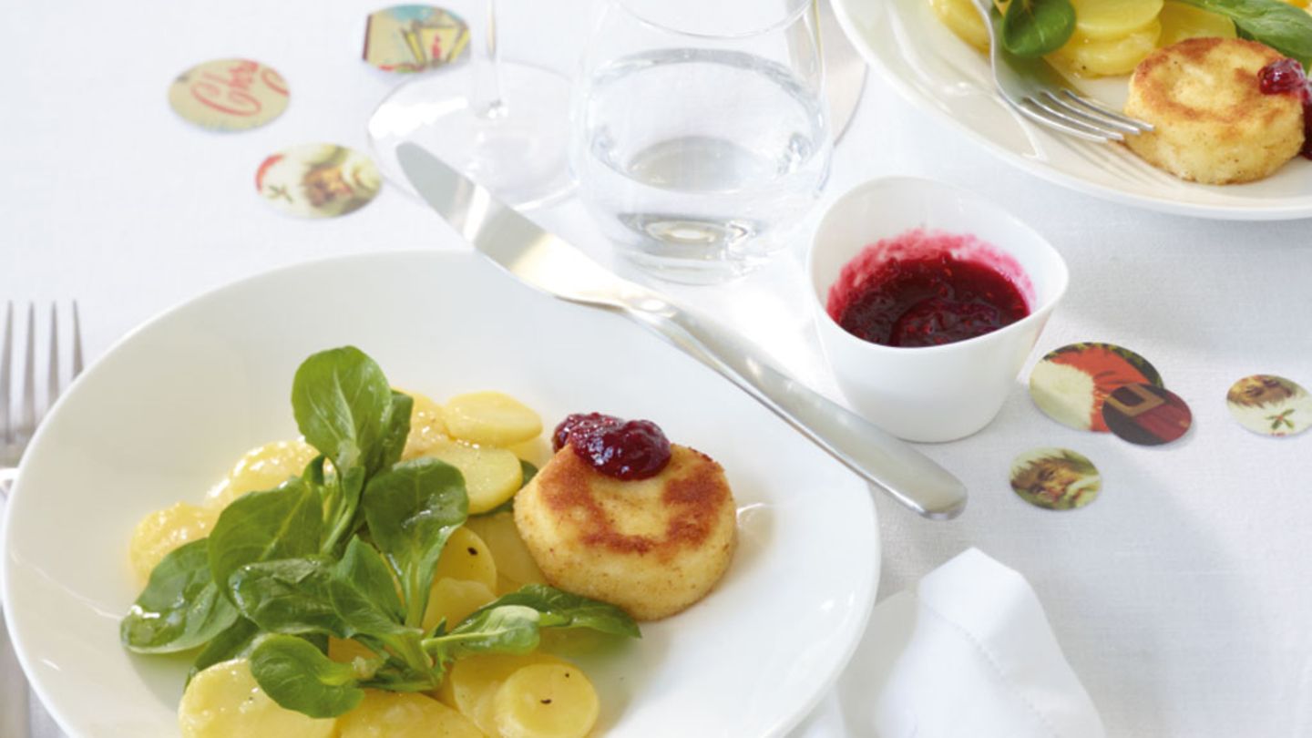 Panierter Ziegenkäse Rezept