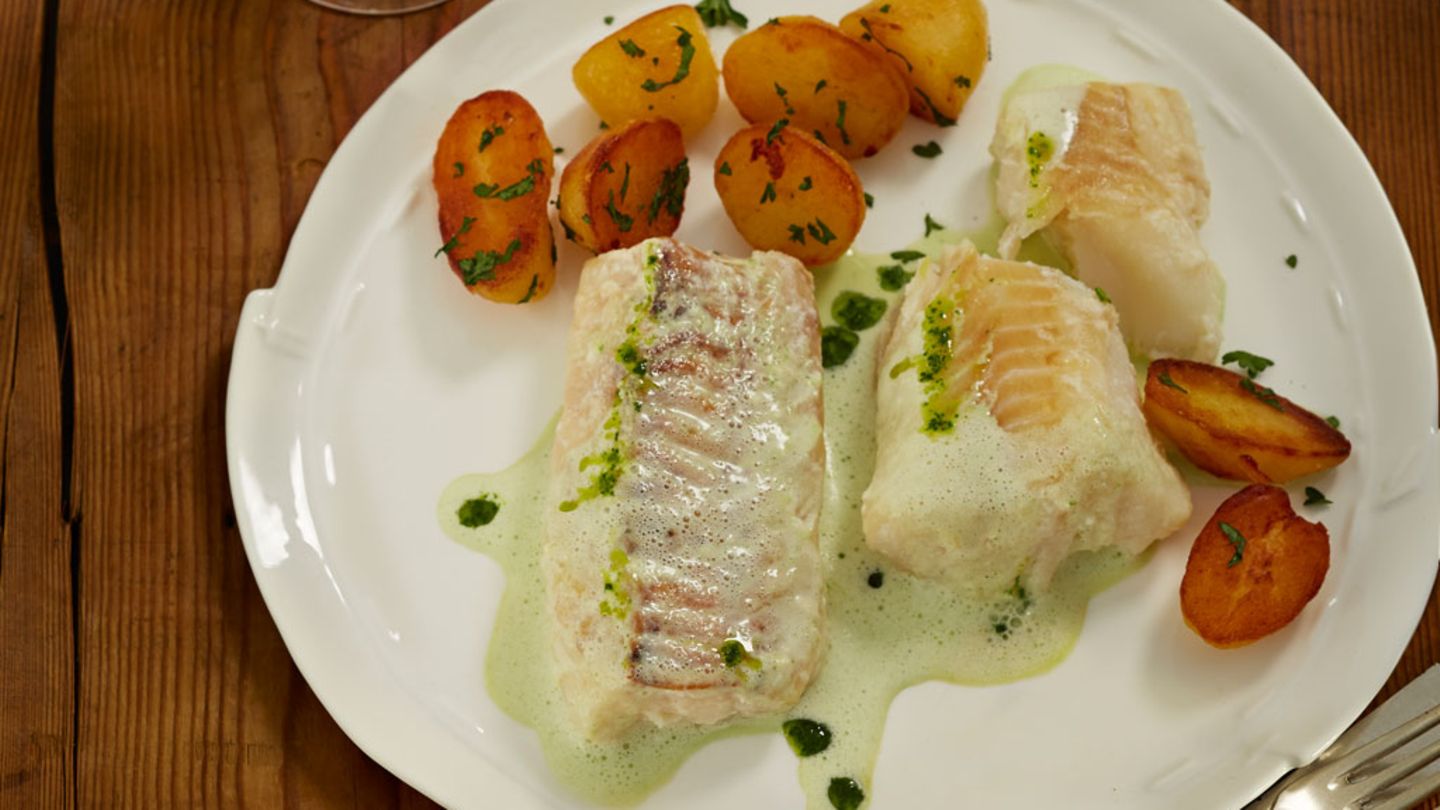 Stockfisch mit Grüner Sauce Rezept - [ESSEN UND TRINKEN]