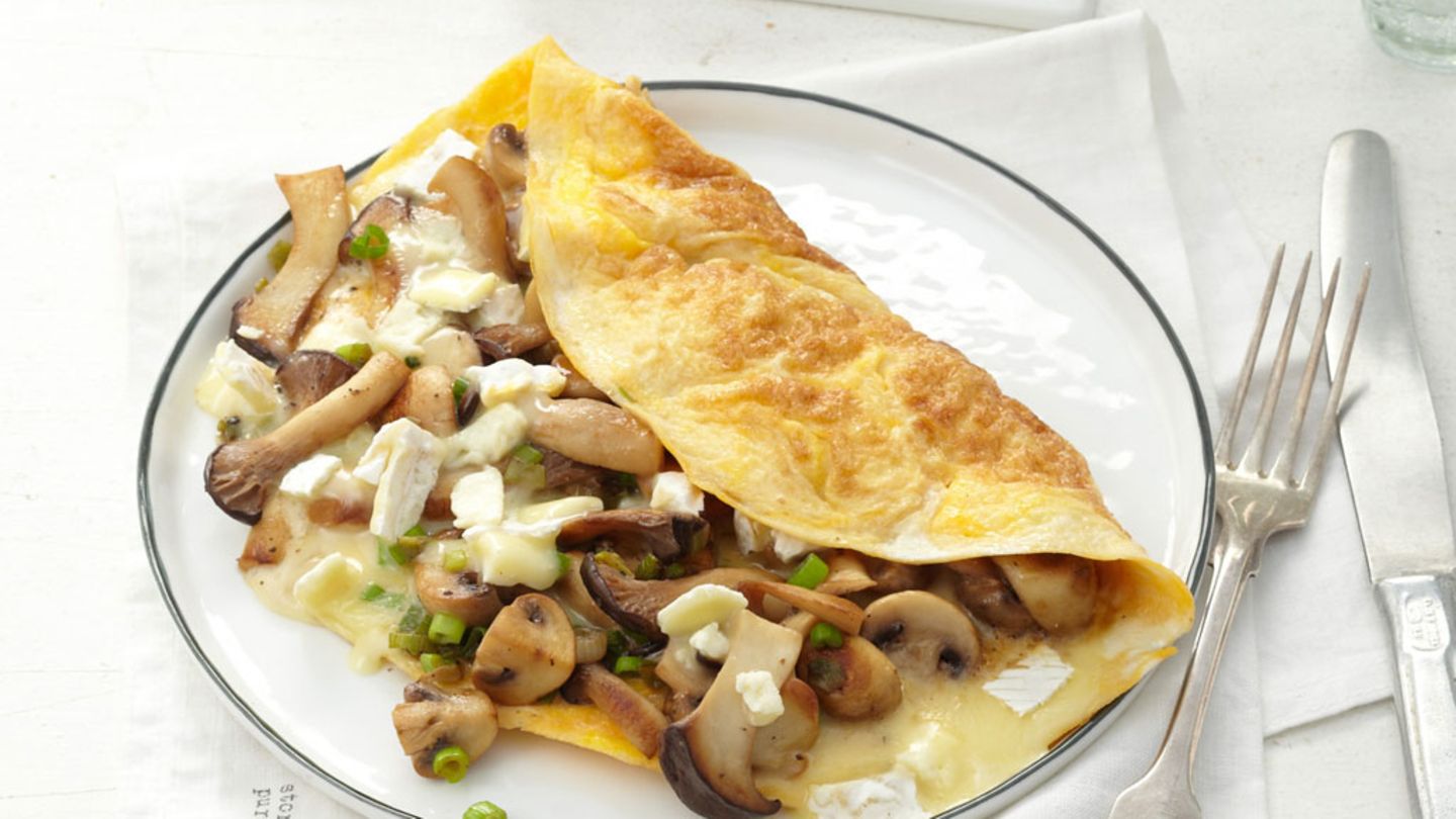 Camembert-Pilz-Omelette Rezept