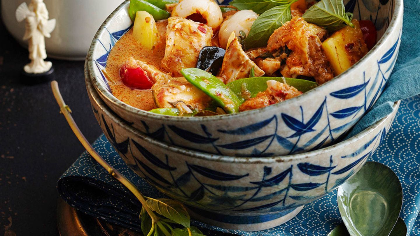 Rotes Brathähnchen-Curry Rezept