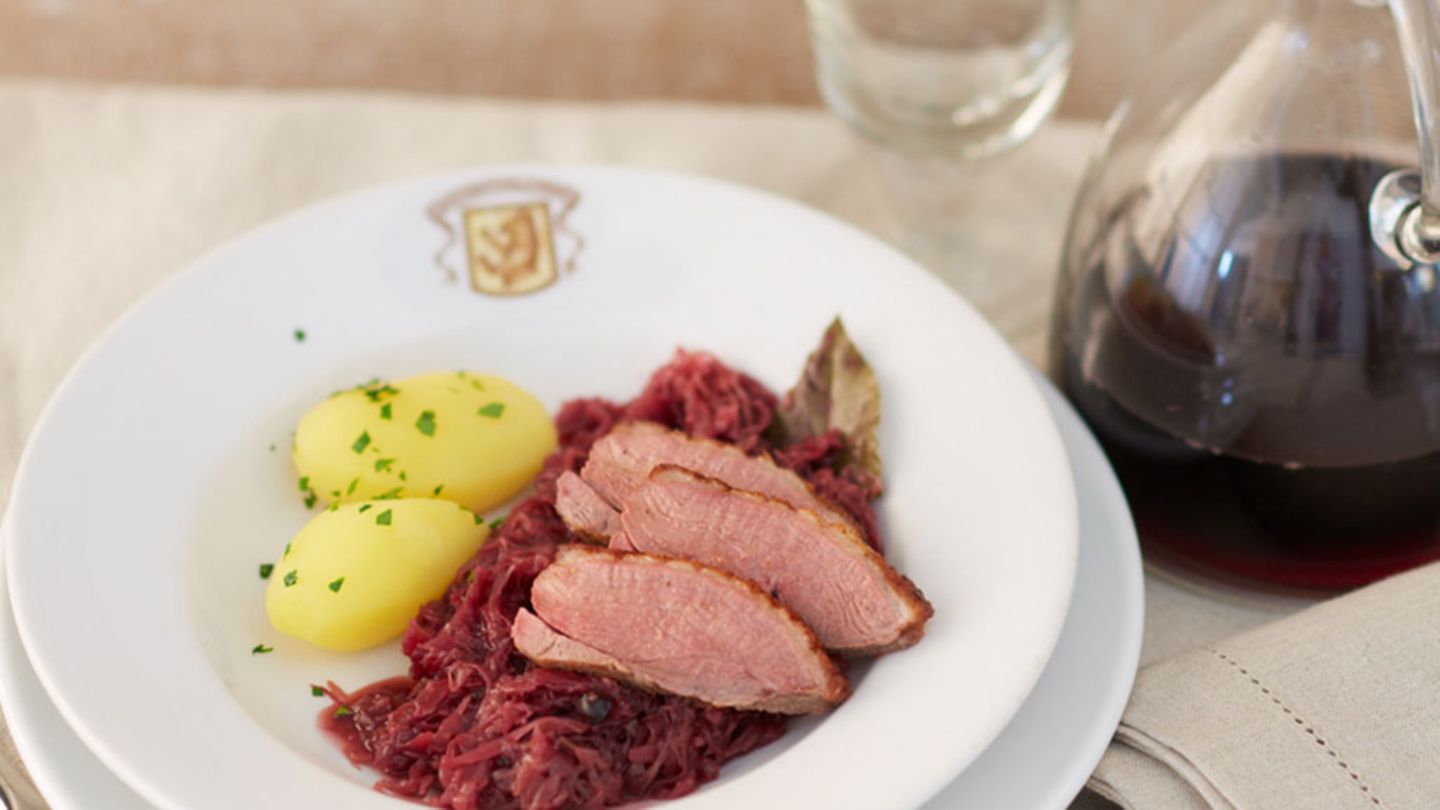 Entenbrust auf Aronia-Sauerkraut Rezept