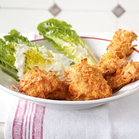 Knusperhähnchen mit Salat
