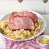 Kasseler auf Cidre-Sauerkraut