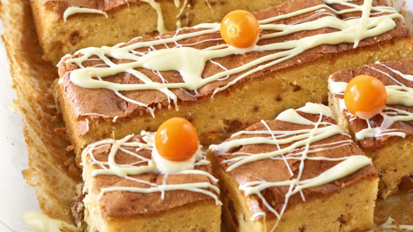 Blondies mit Kapstachelbeeren Rezept