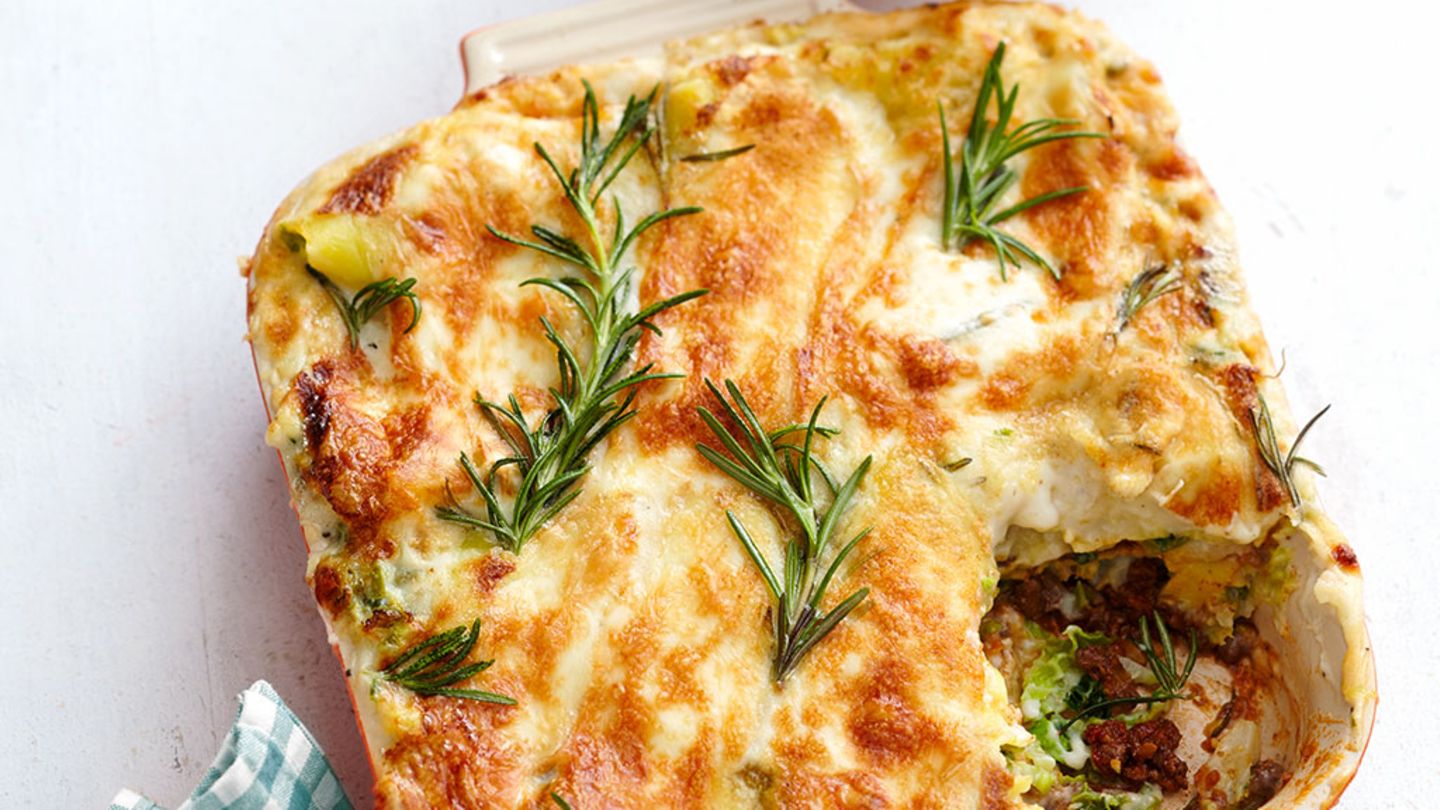 Hirschlasagne mit Wirsing und Taleggio Rezept