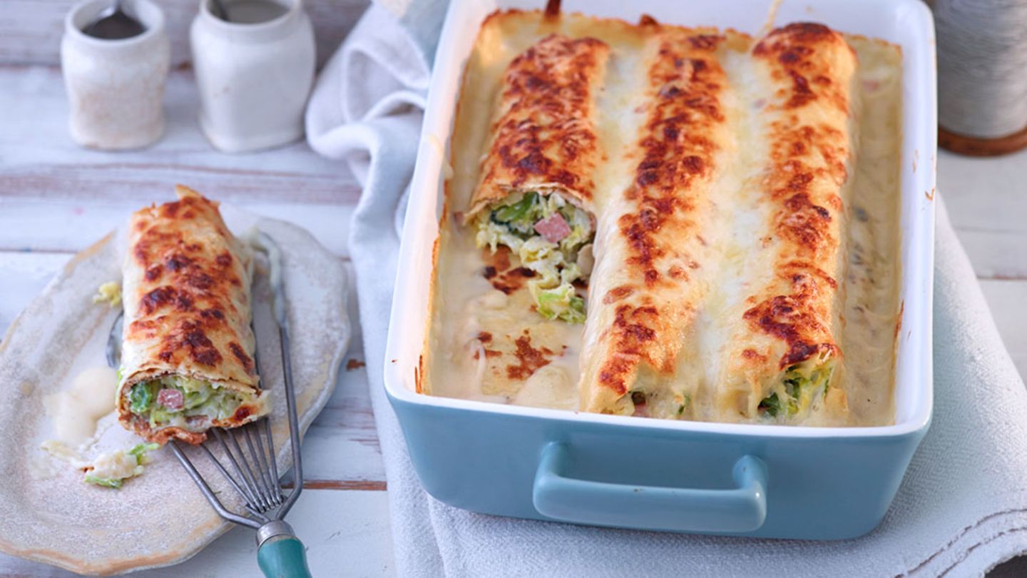Wirsing-Crespelle mit Lyoner Wurst Rezept