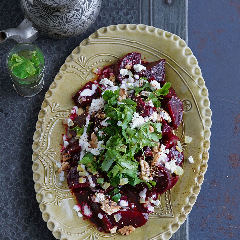 Marinierter Rote Bete Salat Mit Salzzitronen Und Zatar Rezept Essen Und Trinken