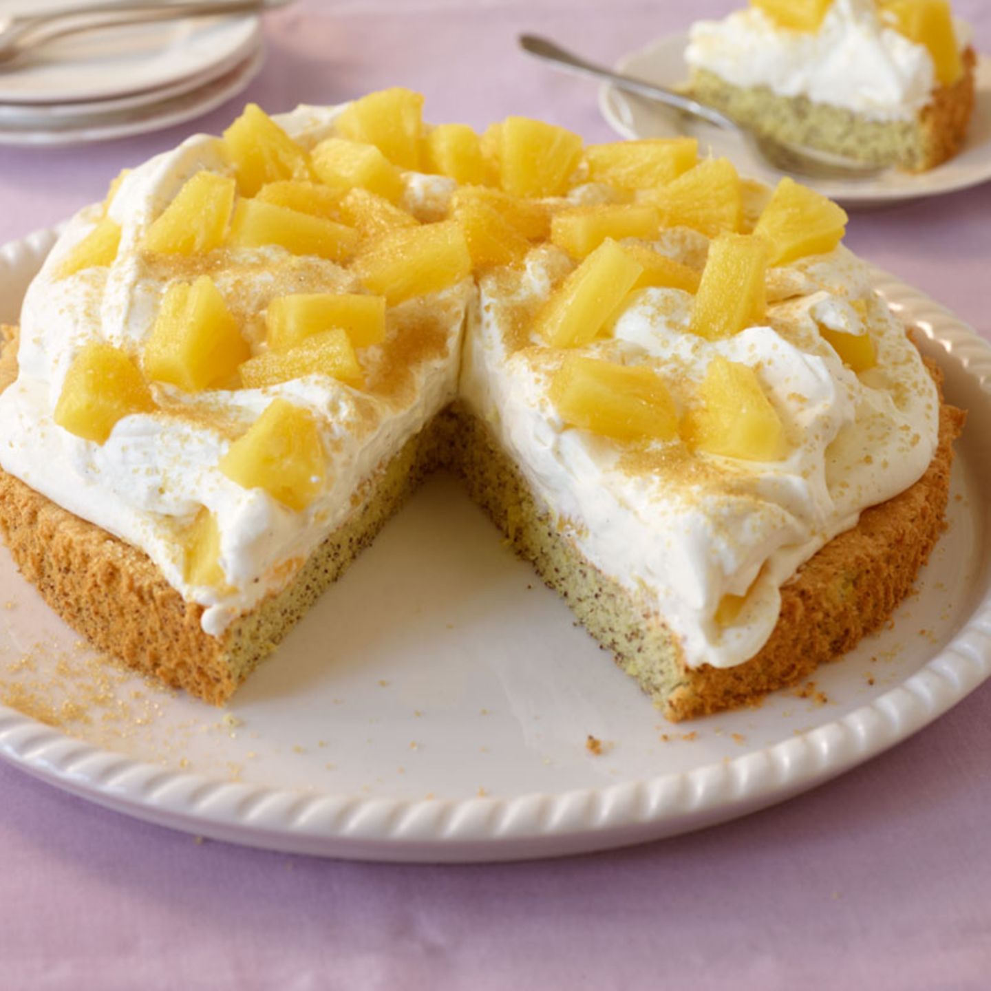 Mohn-Ananas-Torte
