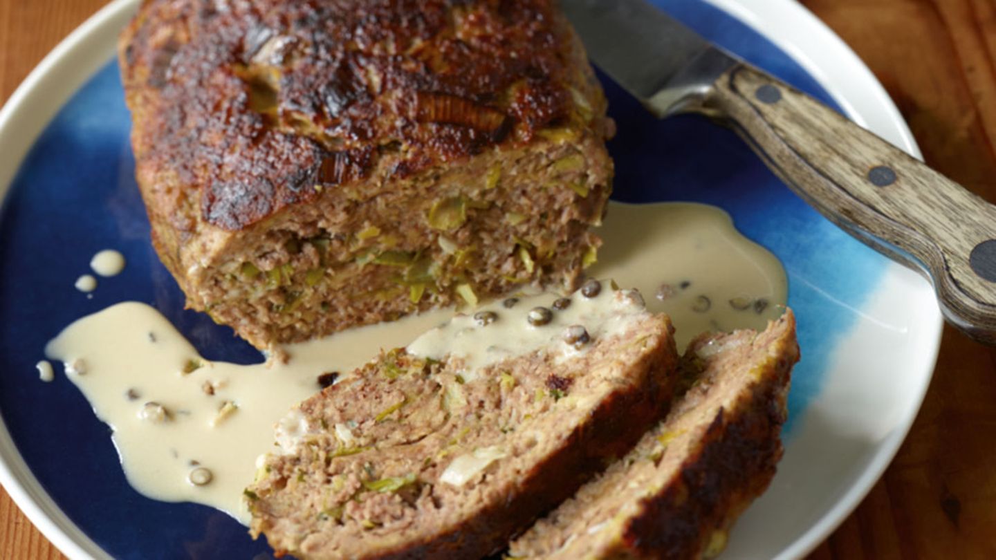 Hackbraten mit Pfeffersauce Rezept