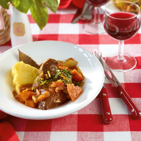 Gebratene Käse-Polenta-Ecken