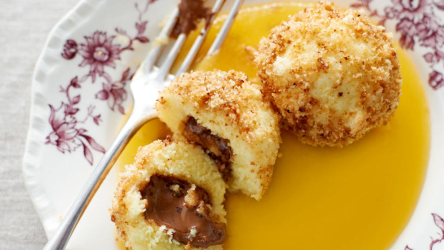 Griessknödel mit Nougatfüllung Rezept