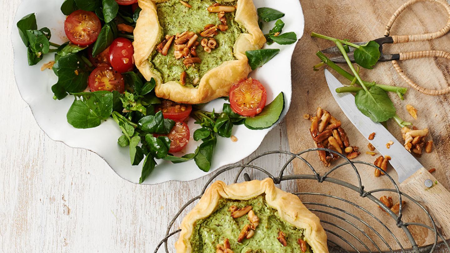 Kleine Brunnenkresse-Pies Rezept