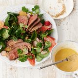 Brunnenkressesalat mit Hüftsteak-Tagliata